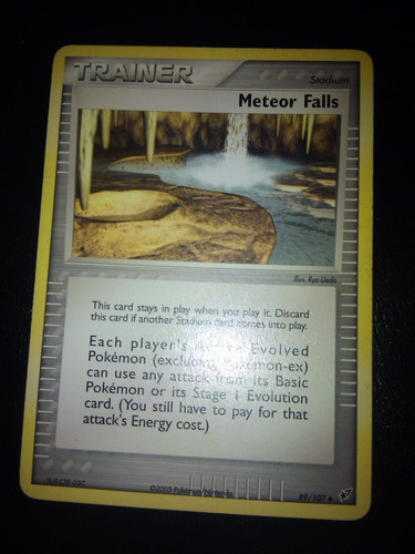 Meteor Falls Carta Pokemon 