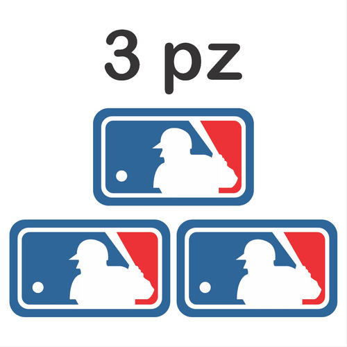 Mlb 3 Stickers Calcomanía Para Cajuela, Vidrio Auto O Moto