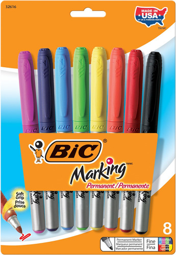 Colección Colores Marcadores Permanentes Bic Mark-it, Punta