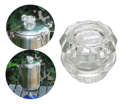 Pocolator De Café Com Tampa De Manípulo Transparente Para