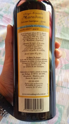 Vino Maradona Edic. Premium Limit. 2003