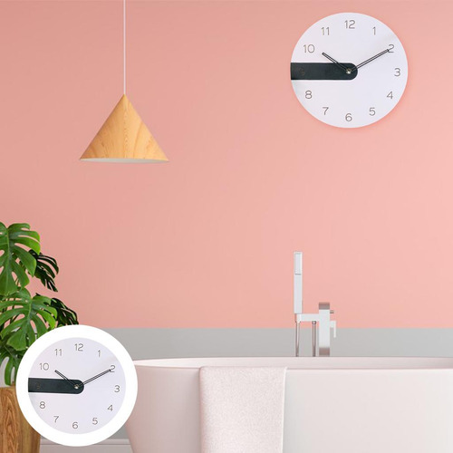 Reloj De Pared Circular De 12 '' Que No Hace Tictac, Negro
