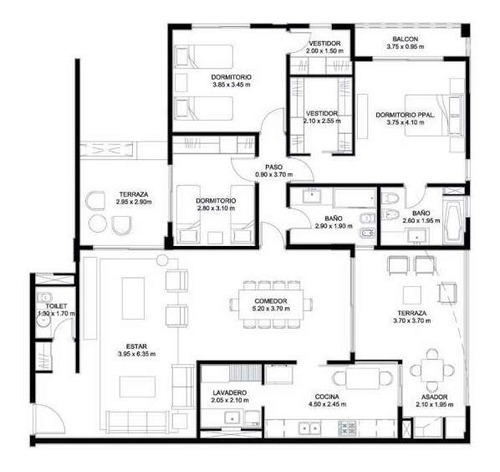 Imagen 3 de 24 de Vendo Depto 3 Dorm - Complejo Canarias - Villa Belgrano