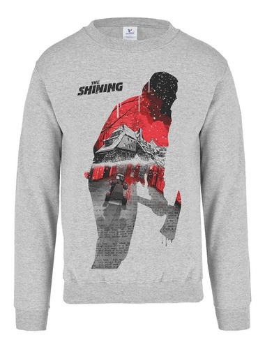 Sudadera El Resplandor The Shining Poster Arte Gris Jaspe