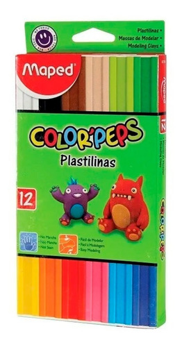 Plastilinas Maped Color Peps Mix X 12 Colores