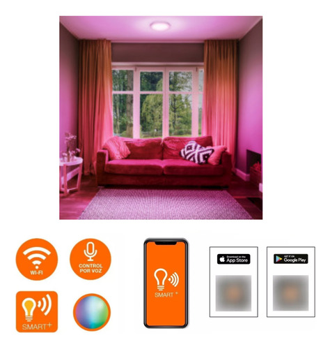 Kit Panel Osram Ledvance Smart Wifi + Luces Led Tira Rgbw