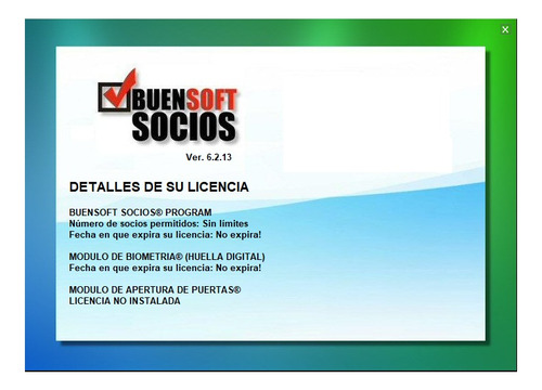 Buensoft Programa Para Gimnasio Gym Con Modulo De Huella