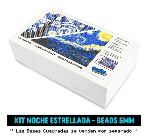 Kit Hama Beads - La Noche Estrellada ( Van Gogh ) 35x25 Cms