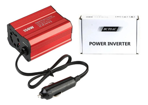 Inversor De Voltaje Adaptador Auto Corriente 12v A 220v 150w