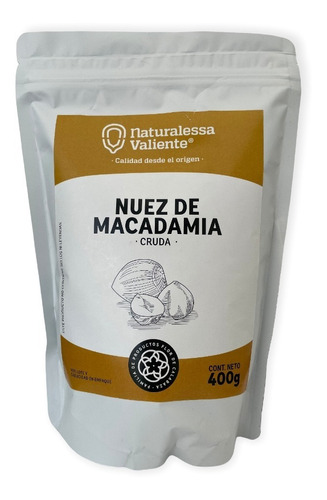 Nuez De Macadamia 400g Naturalessa Valiente Agroecológica