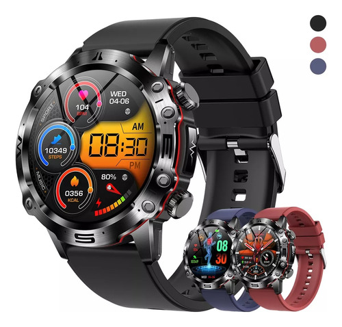 Ip68 Reloj Inteligente Smart Watch Bluetooth Call 3 Correas