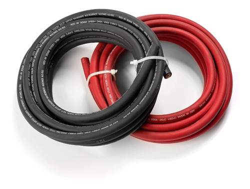 Cable Batería 1x10 Mm Negro O Rojo X5 Mts Ø Exterior 7 Mm