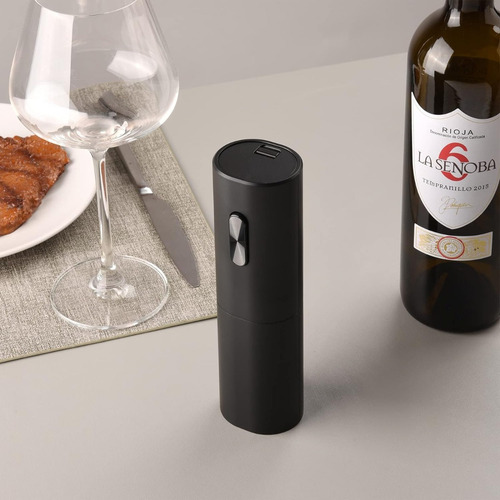 Set De Vino 3 Piezas Sacacorcho Electrico Tapon Y Aireador
