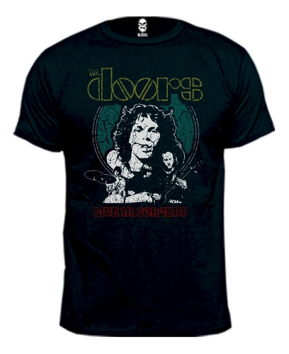 Remera The Doors Live 100% Algodón Premium Peinado