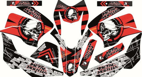 Stickers Para Defender Dinamik 200r  Mulisha Rojo