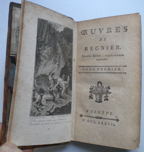 1777 / Regnier / Oeuvres De Regnier (2 Tomos) / A Genéve