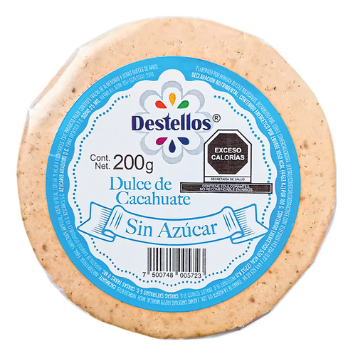 Destellos Mazapan Dulce De Cacahuate Sin Azucar 200g
