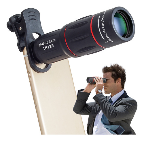 Telescopio Zoom 18x Con Trípode Para Smartphone