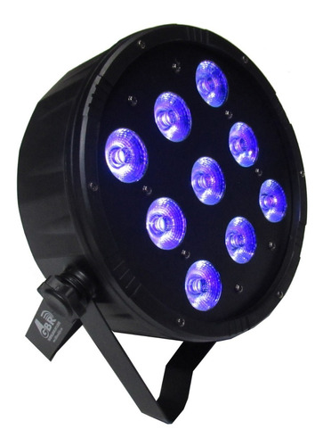 Spot Tacho Led Luz Negra +  6 En 1proton 9 Led 10w Dmx