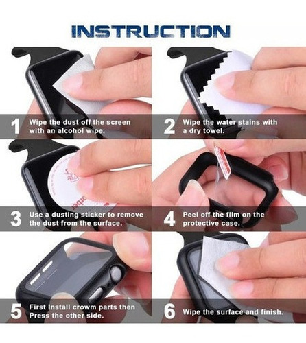 Imagem 2 de 3 de Proteção Integrada Case + Película Apple Watch Série 5 44mm
