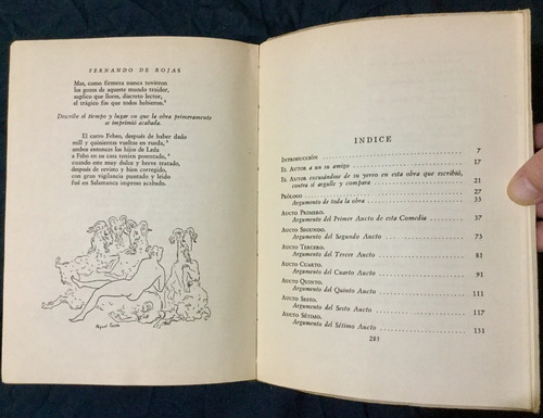 La Celestina Fernado De Rojas. Ilustrado Edic. 1947 (Usado)