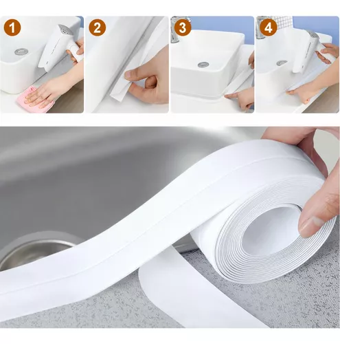 Cinta selladora impermeable de Pvc para cocina, baño, bañera