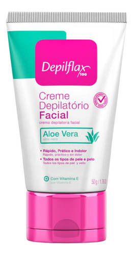 Creme Depilatório Facial 50g Com Aloe Vera Depilflax