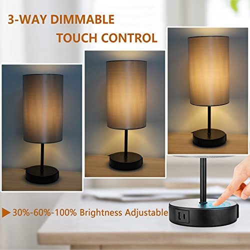 Lámpara De Mesa Hibay 3 Vías Regulable Con Control Táctil, L