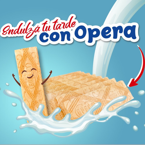 Imagen 3 de 6 de Obleas Opera Rellenas Sabor Naranja Bagley - Mejor Precio