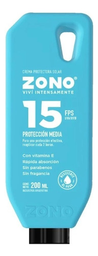 Zono Crema Protectora Solar Fps 15 C/vitamina E 120ml