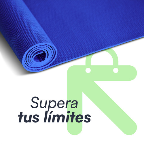 Tapete de yoga Lincky Yoga Mat de 3 mm color azul