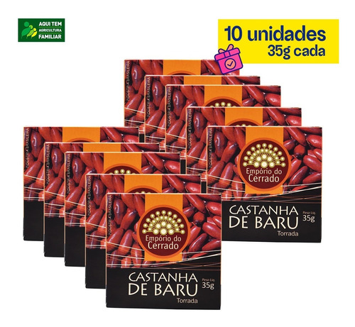 Castanha De Baru Empório Do Cerrado ( 10 Unid X 35g)