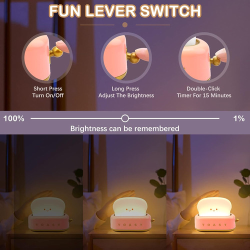 Lámpara De Luz Nocturna Decorativa Para Tostadora, Lámparas