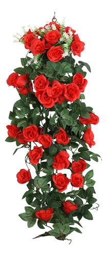Flores Colgantes Con Forma De Rosa, Decoración Artificial, S