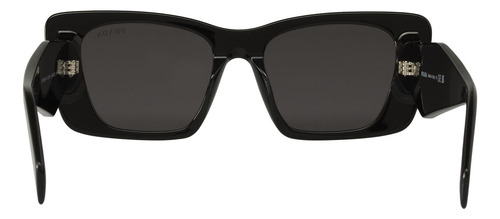 Prada Spr 08ys 1ab-5s0 Oversized Rectangular Black Silver (Usado)