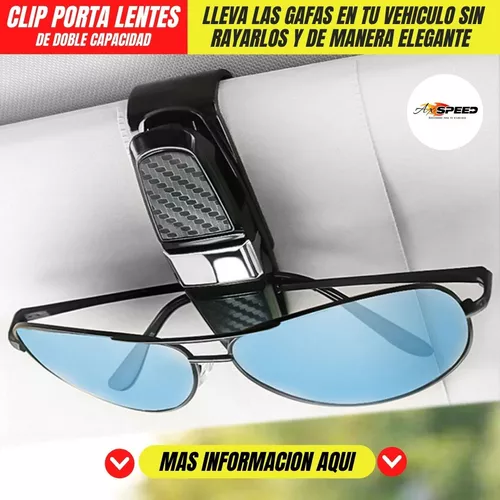 Soporte para lentes de sol para visera de automóvil clip para gafas de sol  para visera de automóvil accesorios interiores de automóvil clip – Yaxa  Guatemala