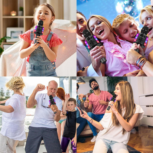 Micrófono De Karaoke Inalámbrico Bluetooth Bonaok, Altavoz D