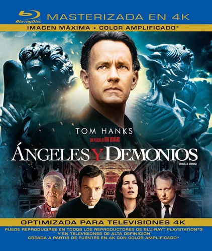 Angeles Y Demonios Tom Hanks Pelicula Blu-ray 4k