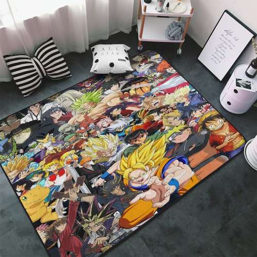 Alfombra Personaje Anime 60 X 39  Antideslizante Ultra Suave