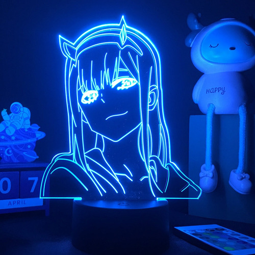 Lámpara 3d Zero Two Anime Darling In The Franxx Luz Nocturna
