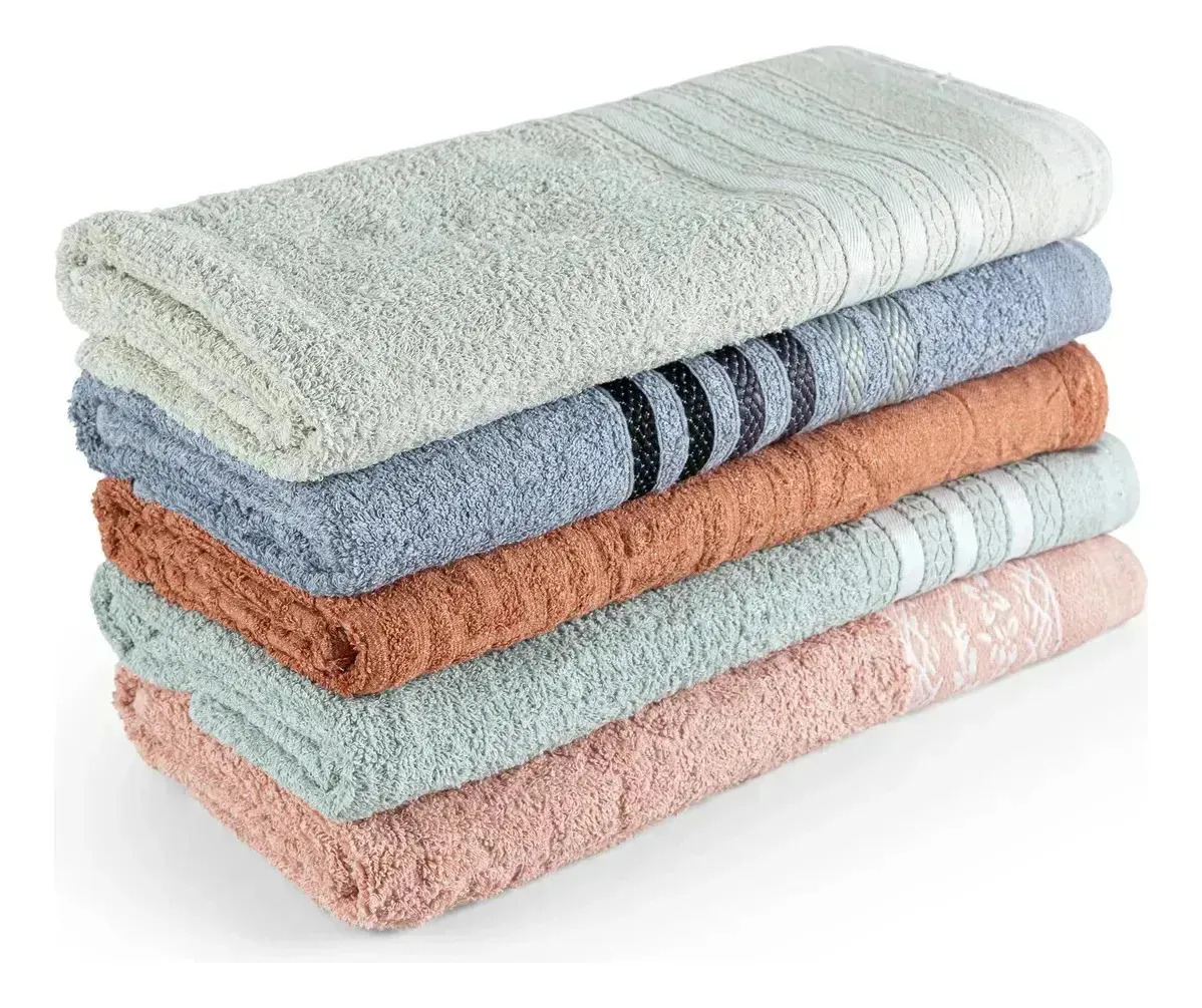 Toalha Banho Avulsa Luxo Gigante 70x140cm Listras Sortidas TEXFINE