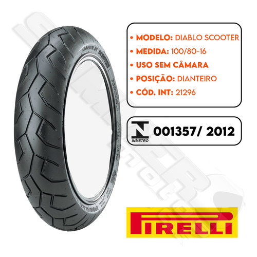 Pneu Dianteiro Super Soco Vs1 100-80-16 Pirelli