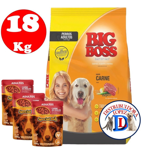 Big Boss Perro Adulto Carne 18 Kg + Regalo