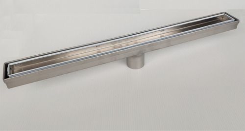 Ralo Linear 90 Cm Aço Inox Tampa Invisível Oculto Retangular Box Banheiro Luxo Não É Pvc Dona D.cor