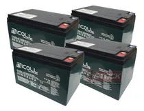 Comprar 4 Baterias Moura 12v 12ah Vrla Bike Ciclo Profundo 12mva-12