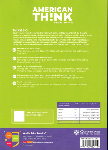 American Think Starter 2a Ed. Libro Interactivo-cambridge