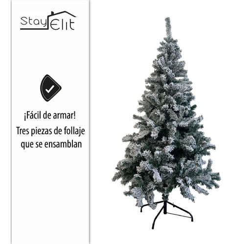 Imagen 5 de 8 de Árbol De Navidad Pino Estilo Nevado Navideño 1.90 M