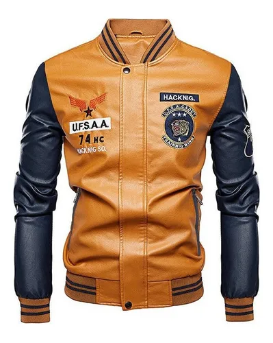 Chaquetas Beisboleras Hombre De Cuero