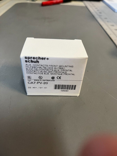Alen Bradley Sprecher & Schuh Ca7-pv-20 Uxiliary Contact Ssc