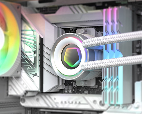 Watercooler Id Cooling Fx240 Inf White Argb 300w Intel Amd